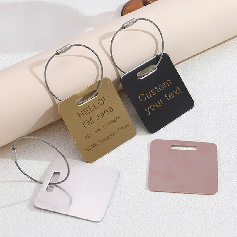 It Travel Accessories - بطاقة تعريف أمتعة مخصصة بالاسم، ملصقات