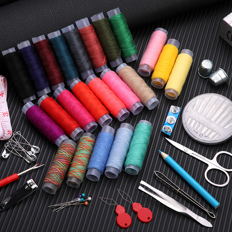 Travel Accessories To Sew - مجموعة الخياطة المبتدئين المسافر المحمولة لوازم