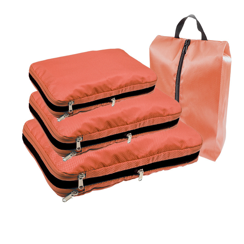 مكعبات تعبئة ضغط السفر مع حقيب - مراجعة Travel Accessories Organiser وسعره