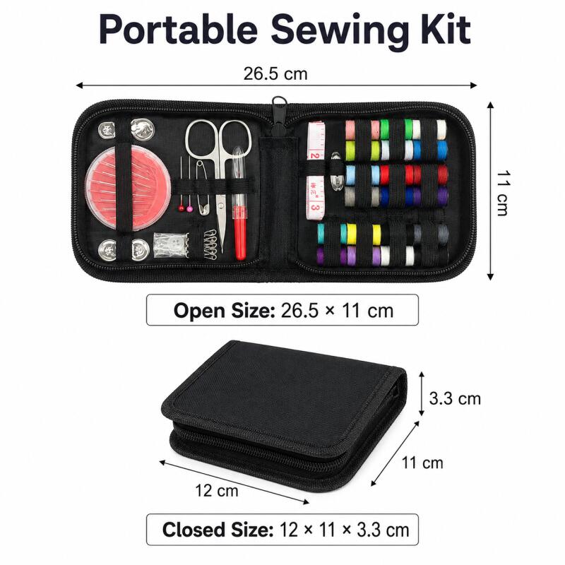 طقم خياطة محمول للمبتدئين والم - مراجعة Travel Accessories To Sew وسعره