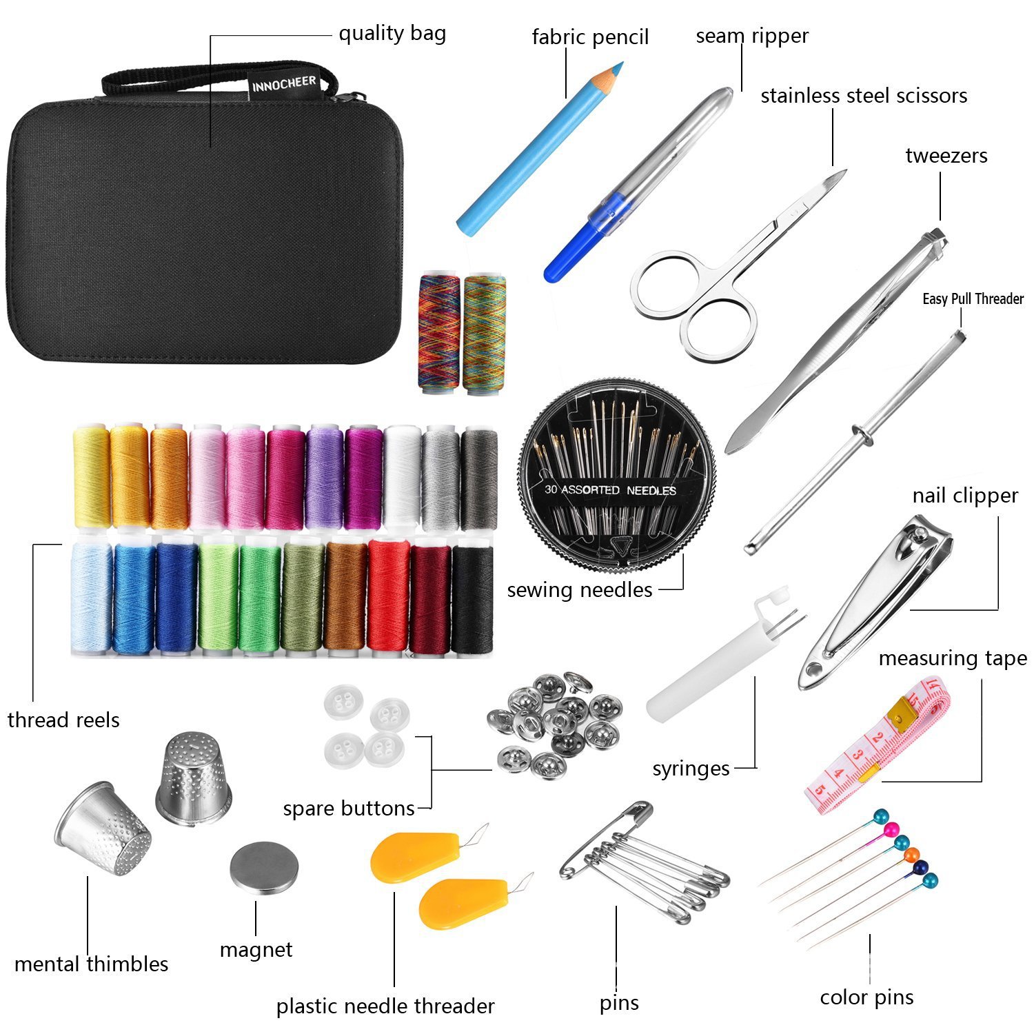 مجموعة أدوات الخياطة DIY المحم - مراجعة Travel Accessories To Sew وسعره
