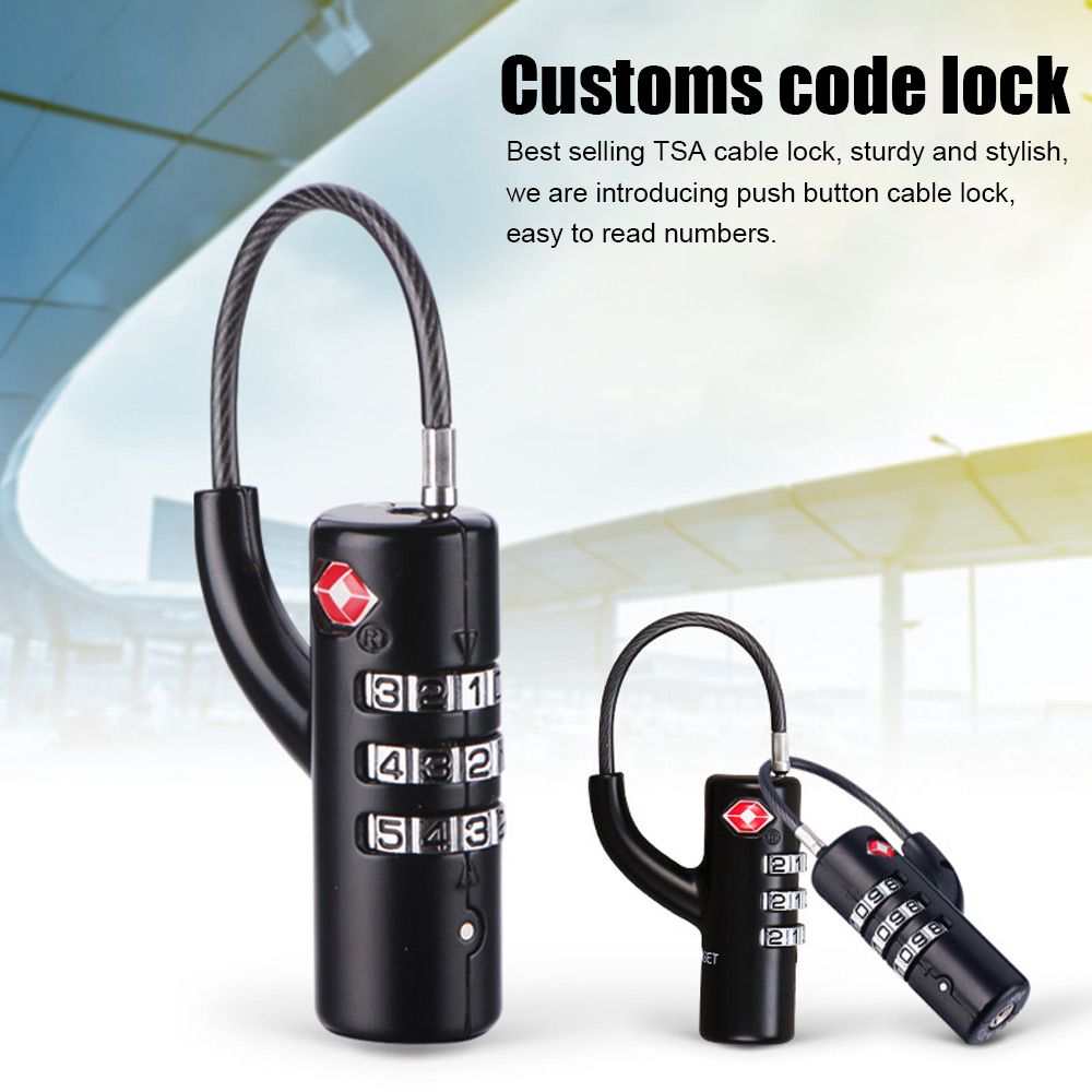 قفل صغير مقاوم للماء، قفل محمو - مراجعة Cable Lock Combination وسعره