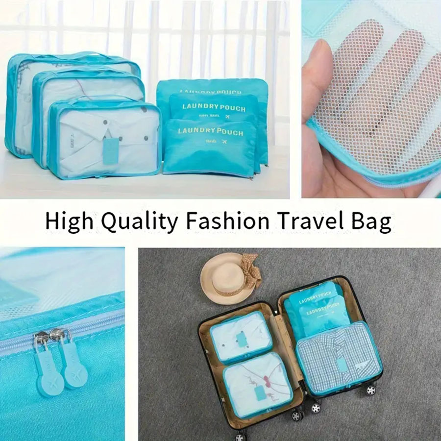 6 قطعة أكياس تخزين منظم السفر  - مراجعة Travel Accessories Organiser وسعره