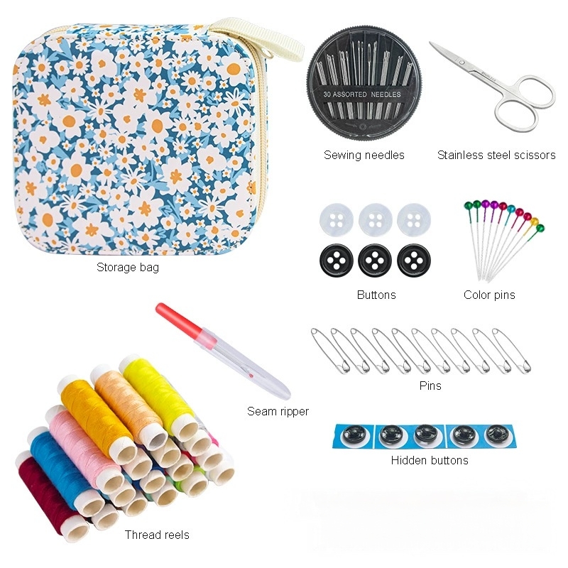 طقم خياطة زهري صغير محمول للسف - مراجعة Travel Accessories To Sew وسعره