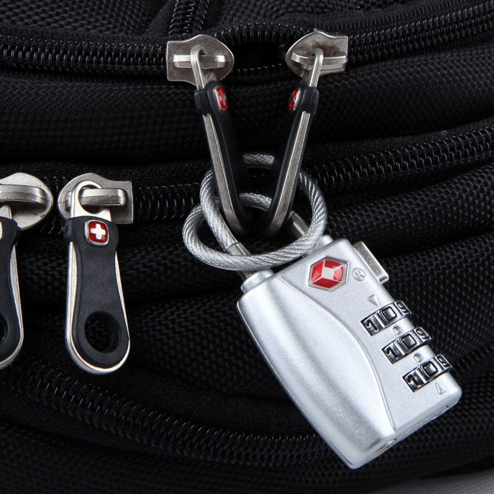 قفل أمتعة مقاوم للماء بكابل، ق - مراجعة Cable Lock Combination وسعره