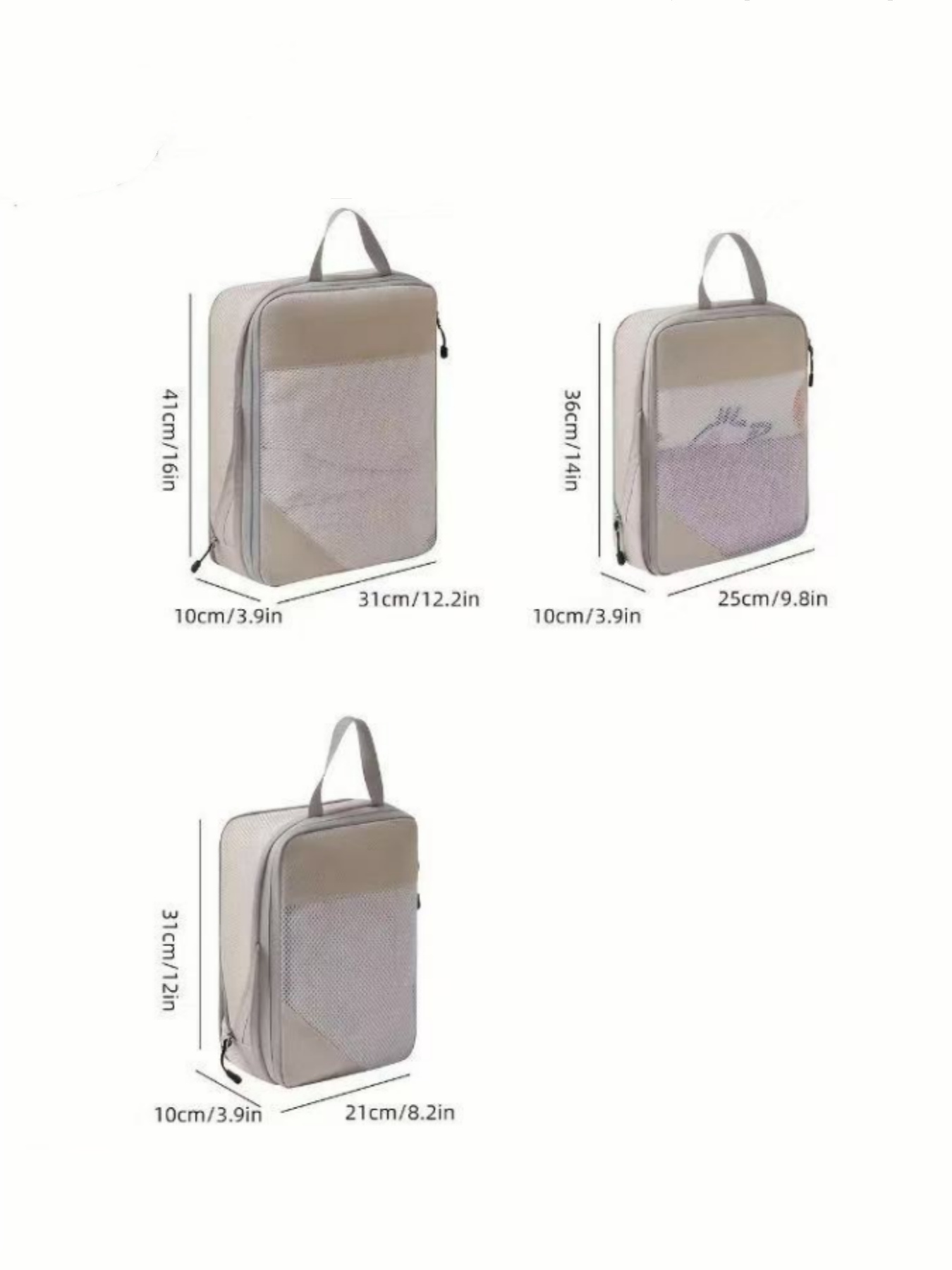 مجموعة من 3 أكياس تخزين للسفر  - مراجعة Travel Accessories Organiser وسعره