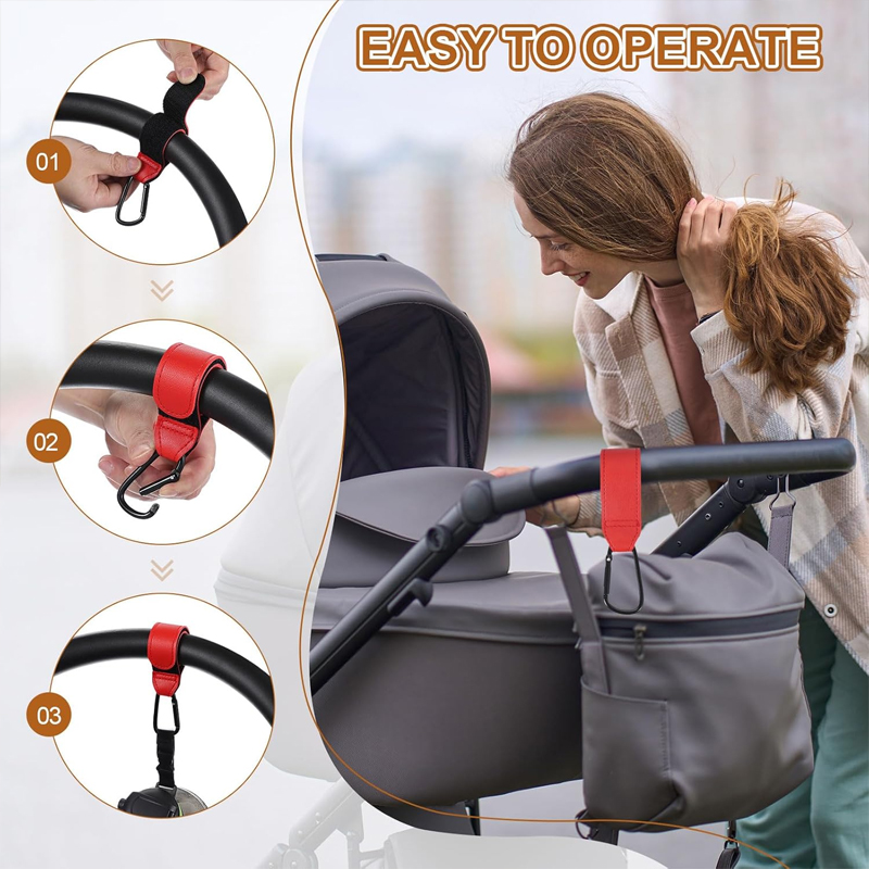 قطعتان من خطافات عربة الأطفال  - مراجعة Travel Accessories For 6 Year Old وسعره