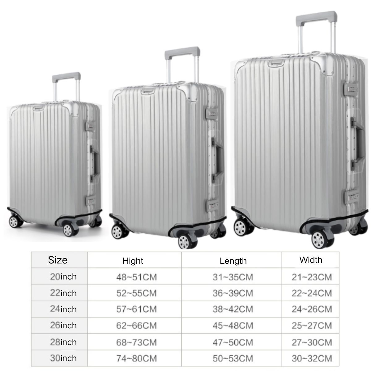 غطاء حماية للأمتعة شفاف سميك،  - مراجعة Travel Accessories 2022 وسعره