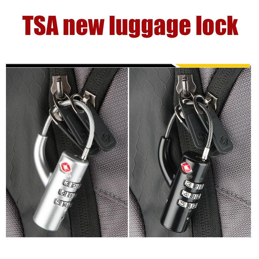 قفل أمتعة عالي الأمان بكابل فو - مراجعة Cable Lock Combination وسعره