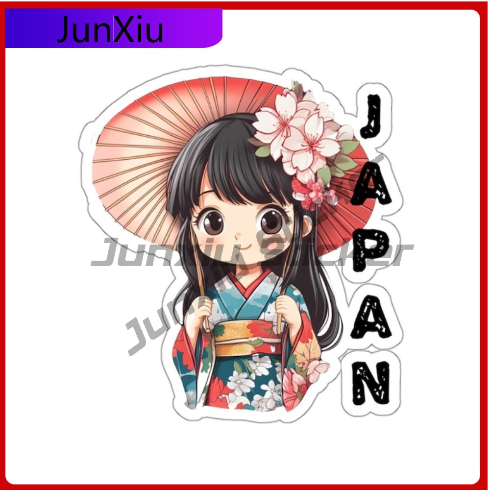 اليابان ملصقات السفر الآسيوية  - مراجعة Travel Accessories Girls وسعره